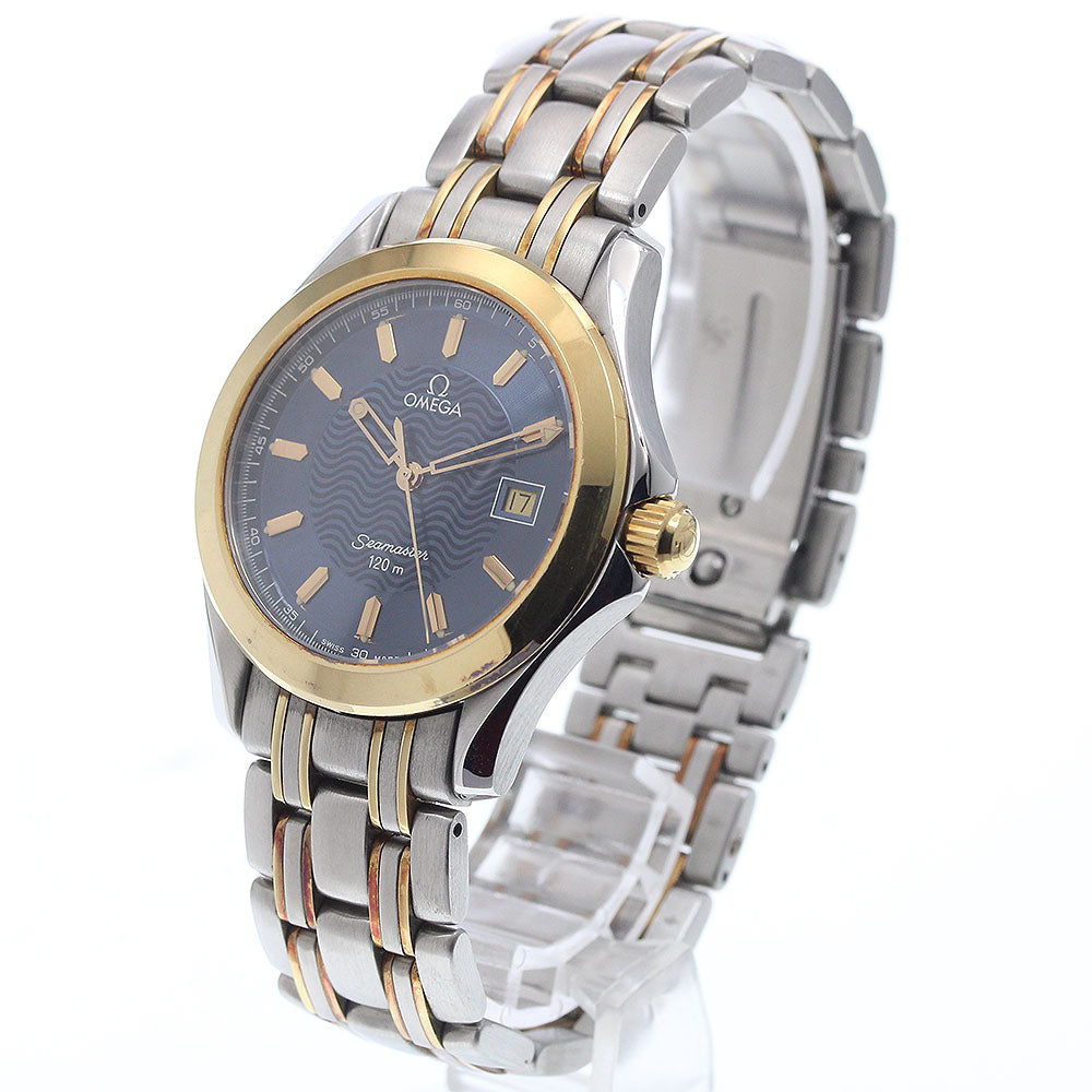 OMEGA Seamaster120 Date Navy Dial Quartz Men's Watch_934531