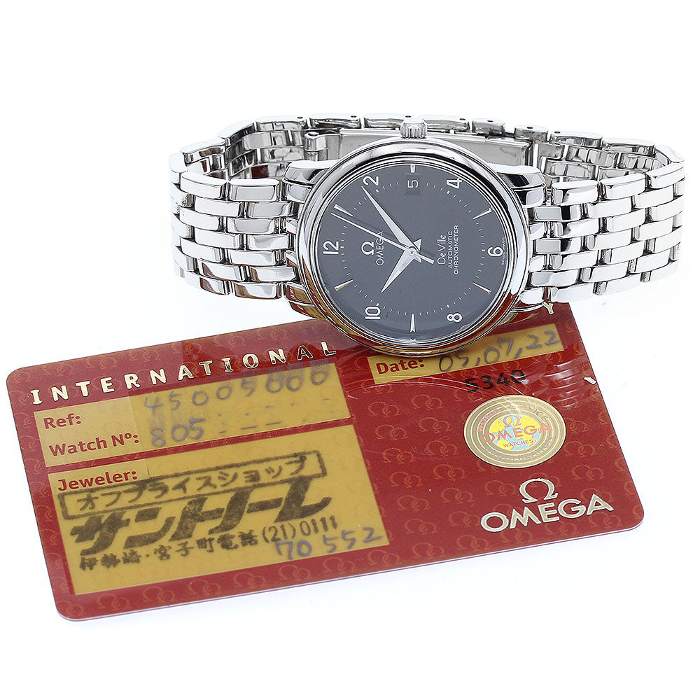 OMEGA De Ville Prestige 4500.50 Date black Dial Automatic Men's Watch_934537