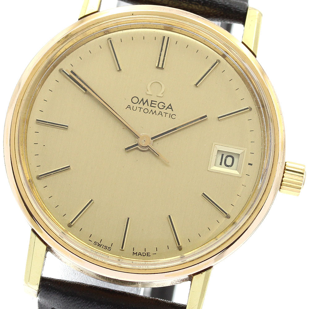 OMEGA 166.0202 Cal.1012 Date gold Dial Automatic Men's Watch_934538