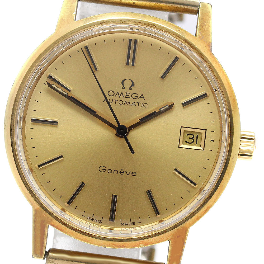 OMEGA Geneve 166.0163 Date Cal.1012 gold Dial Automatic Men's Watch_934539