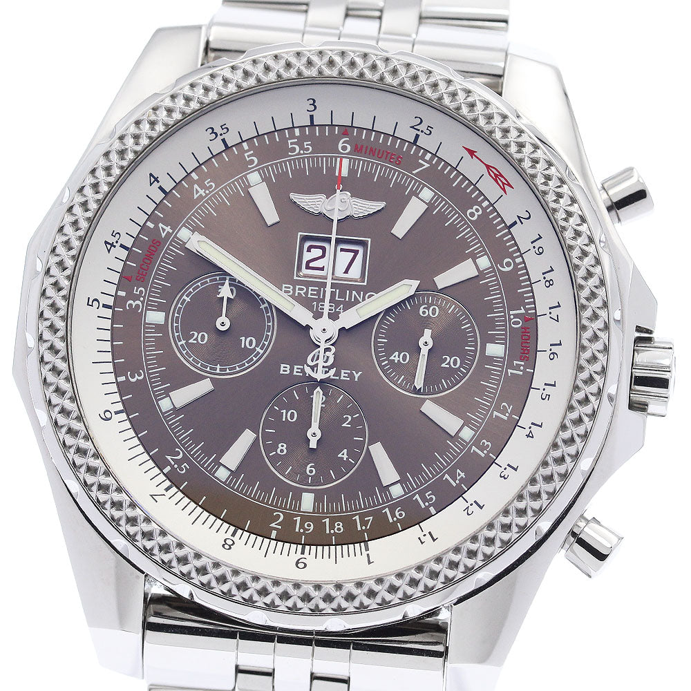 BREITLING Bentley 6.75 A44362 Chronograph Date Brown Dial Automatic Men's_934542