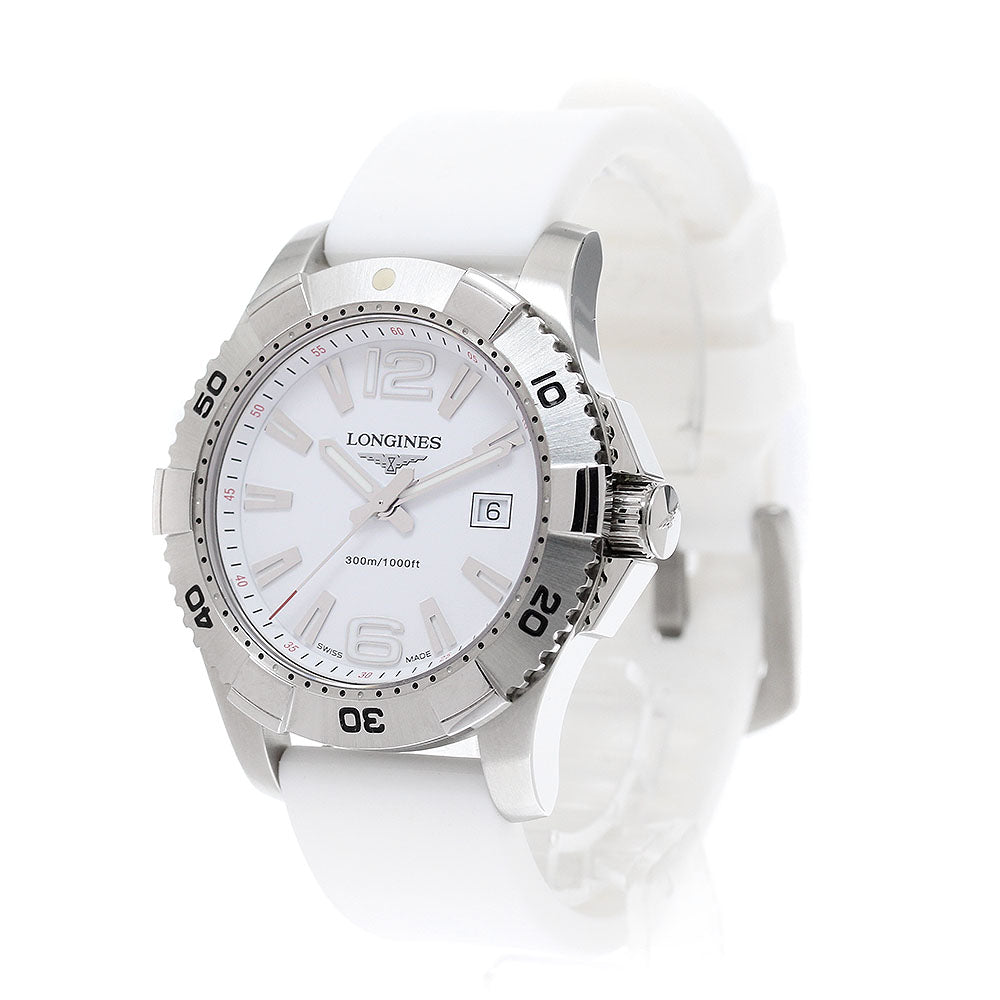 LONGINES Hydro Conquest L3.647.4 Date white Dial Quartz Men's Watch_934553