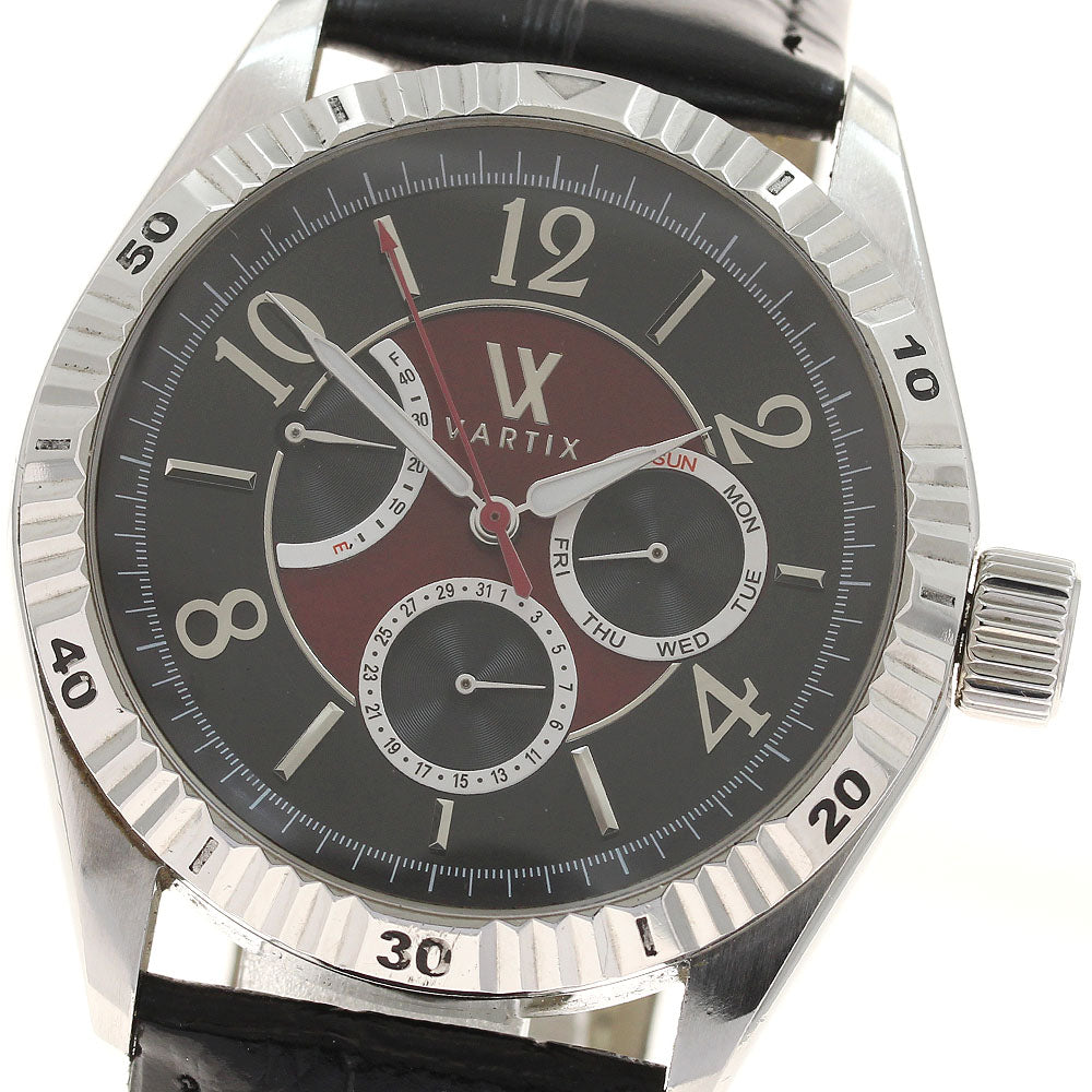 VARTIX ALIVE WA2VN Day-Date Power Reserve Black / red Dial Automatic Men's Watch_934570