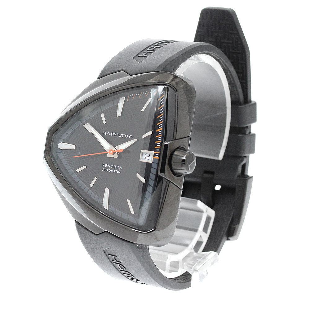 HAMILTON Ventura Elvis 80 H245850 Date Black Dial Automatic Men's Watch_934586