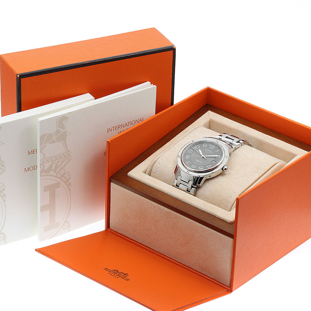 HERMES Clipper Classic CP2.810 Date gray Dial Automatic Men's Watch_934631