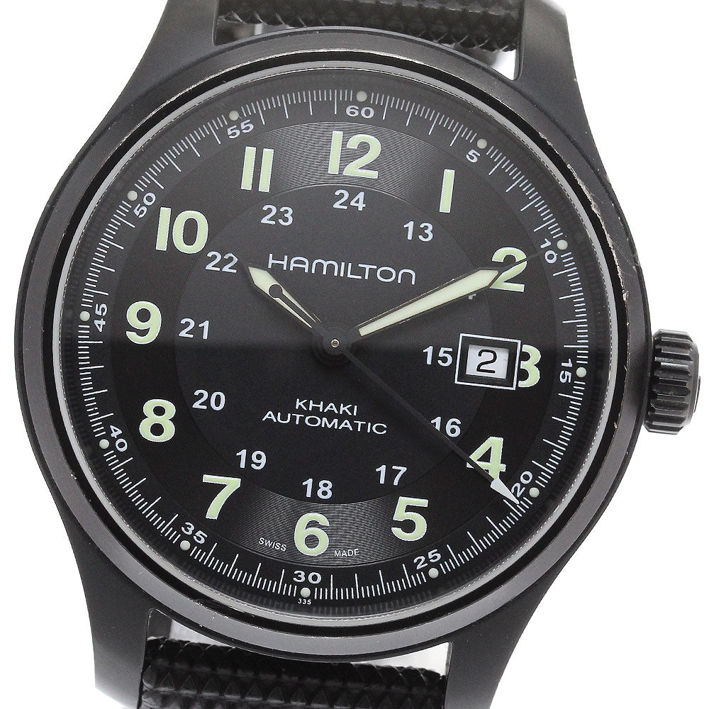 HAMILTON Khaki field H705750/H70575733 black Dial Automatic Men's Watch_934636