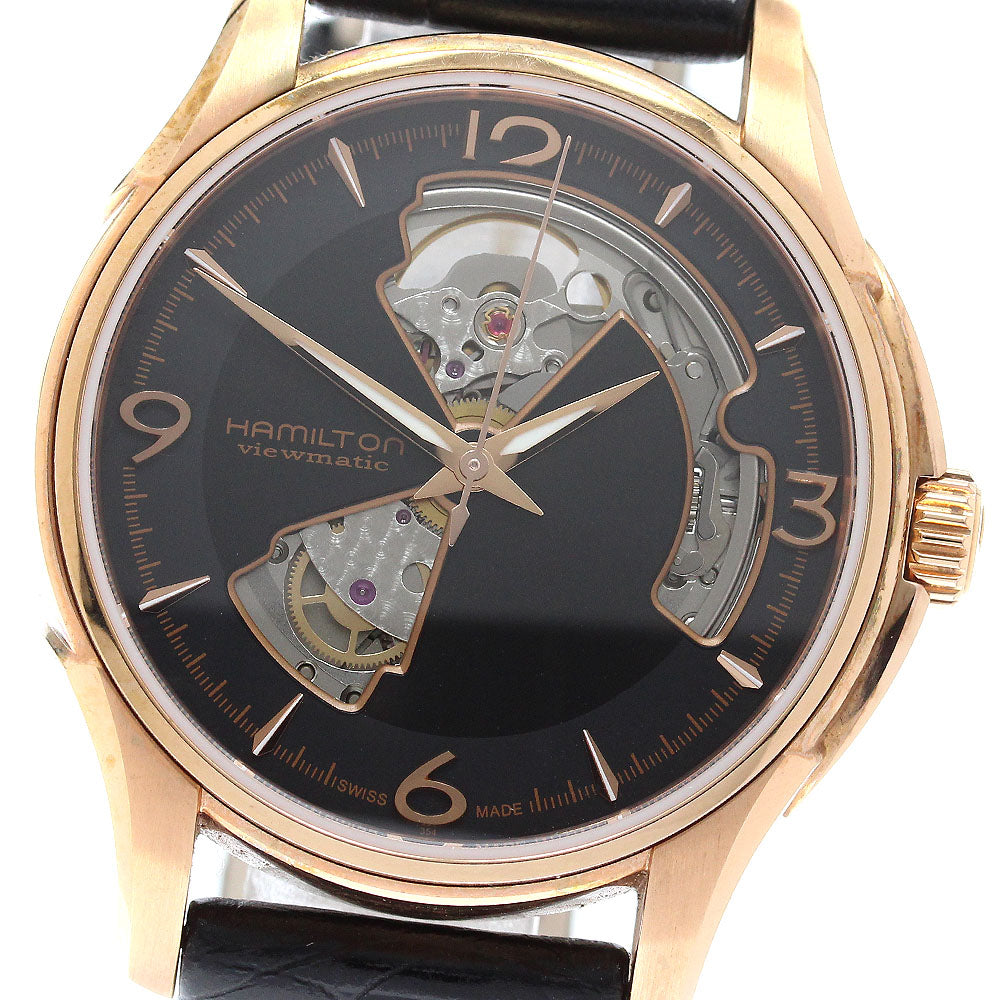 HAMILTON Jazz master H325751 Open heart black Dial Automatic Men's Watch_934637