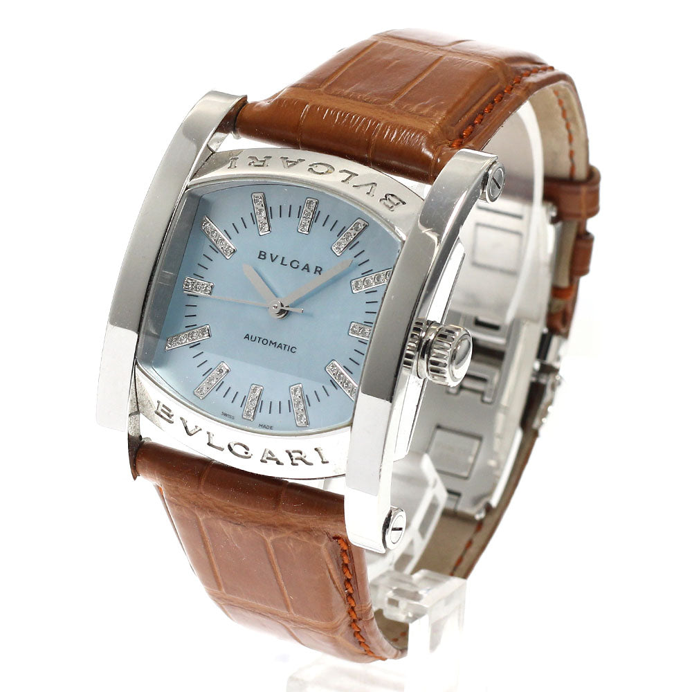 BVLGARI Assioma AA44S Diamond Blue shell Dial Automatic Men's Watch_934650