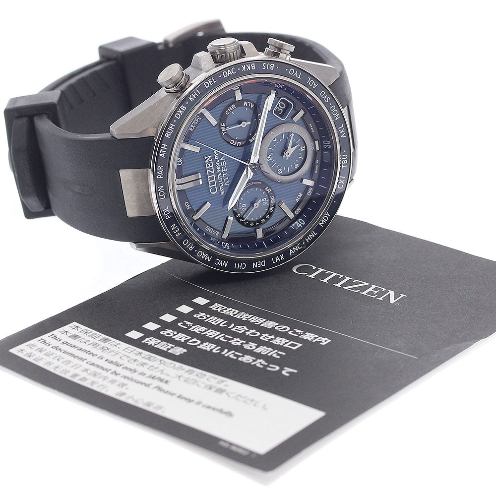 CITIZEN Attesa ACT Line CC4050-18L/F950-0029S02 Solar Powered Radio Men's_934651