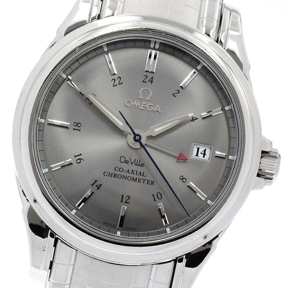 OMEGA De Ville 4533.41 GMT Coaxial gray Dial Automatic Men's Watch_934672