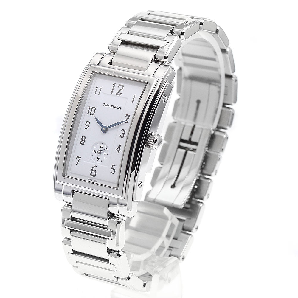 TIFFANY&Co. ground Small seconds white Dial Quartz Men's Watch_934676