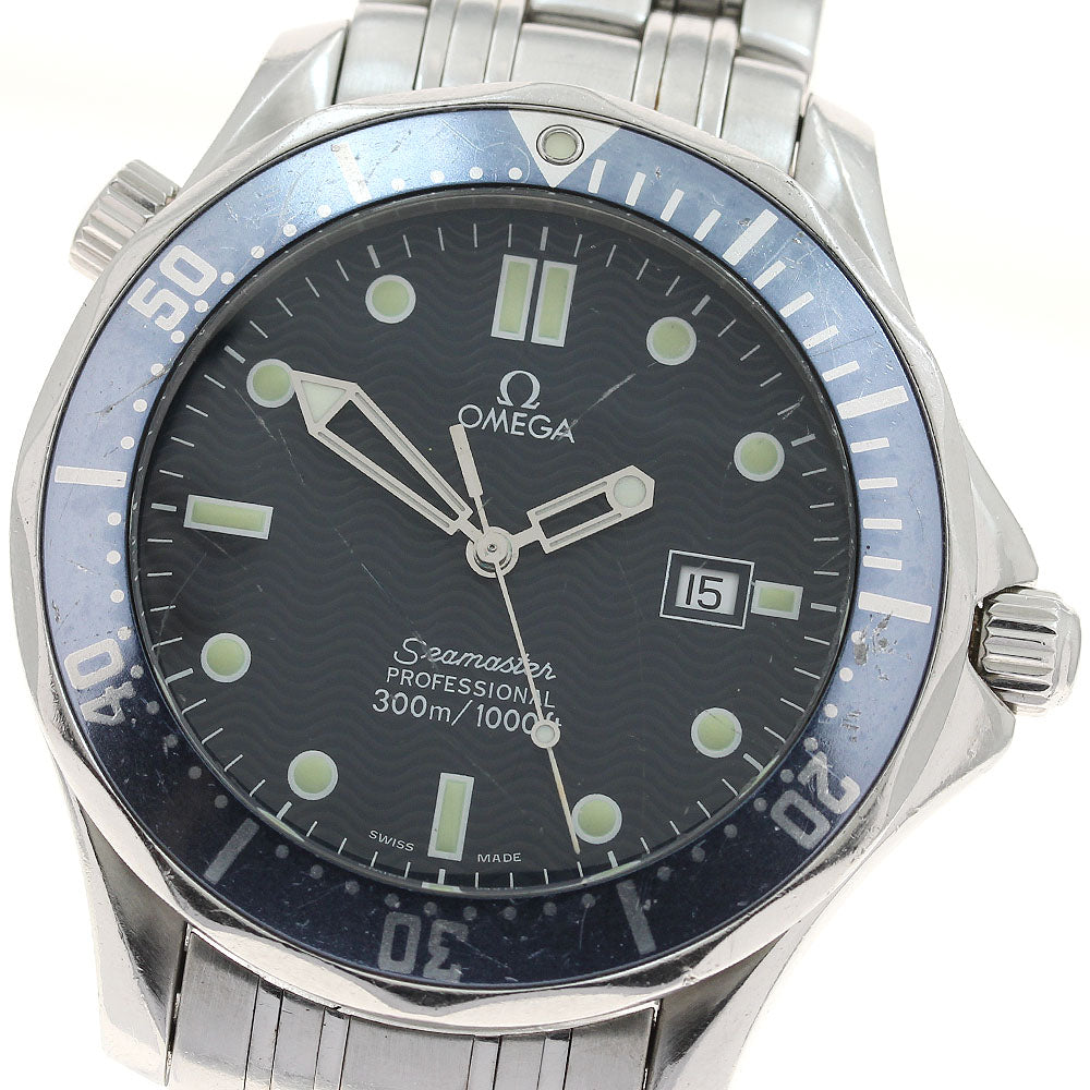 OMEGA Seamaster 300 2541.80 Date Navy Dial Quartz Men's Watch_934681