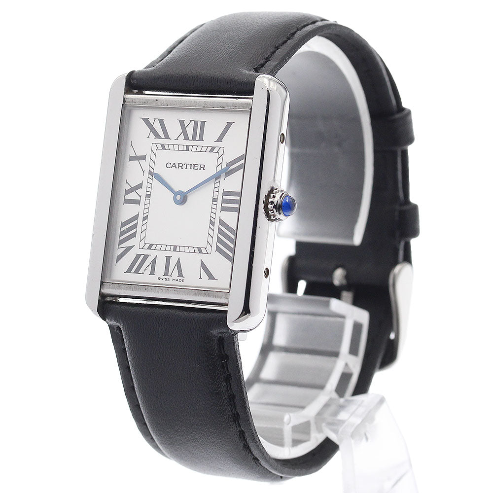 CARTIER Tank solo LM W1018355 Silver Dial Quartz Men's Watch_934686