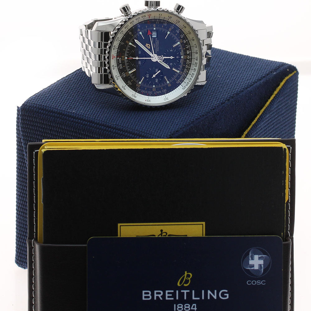 BREITLING Navitimer World A24322 Chronograph GMT Automatic Men's Watch_934690