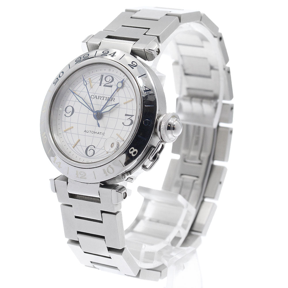CARTIER Pasha C Meridian W31029M7 GMT date Automatic Boy's Watch_934715