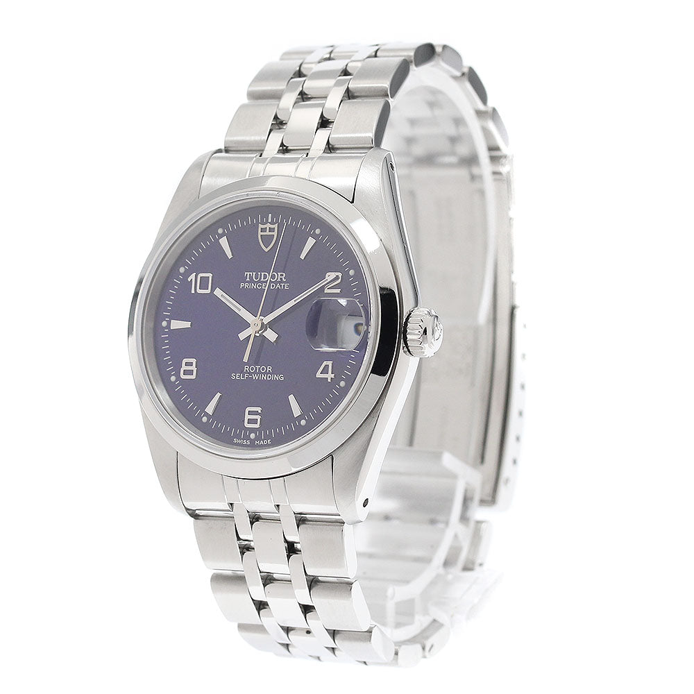 TUDOR Prince Date 74000N blue Dial Automatic Boy's Watch_934716