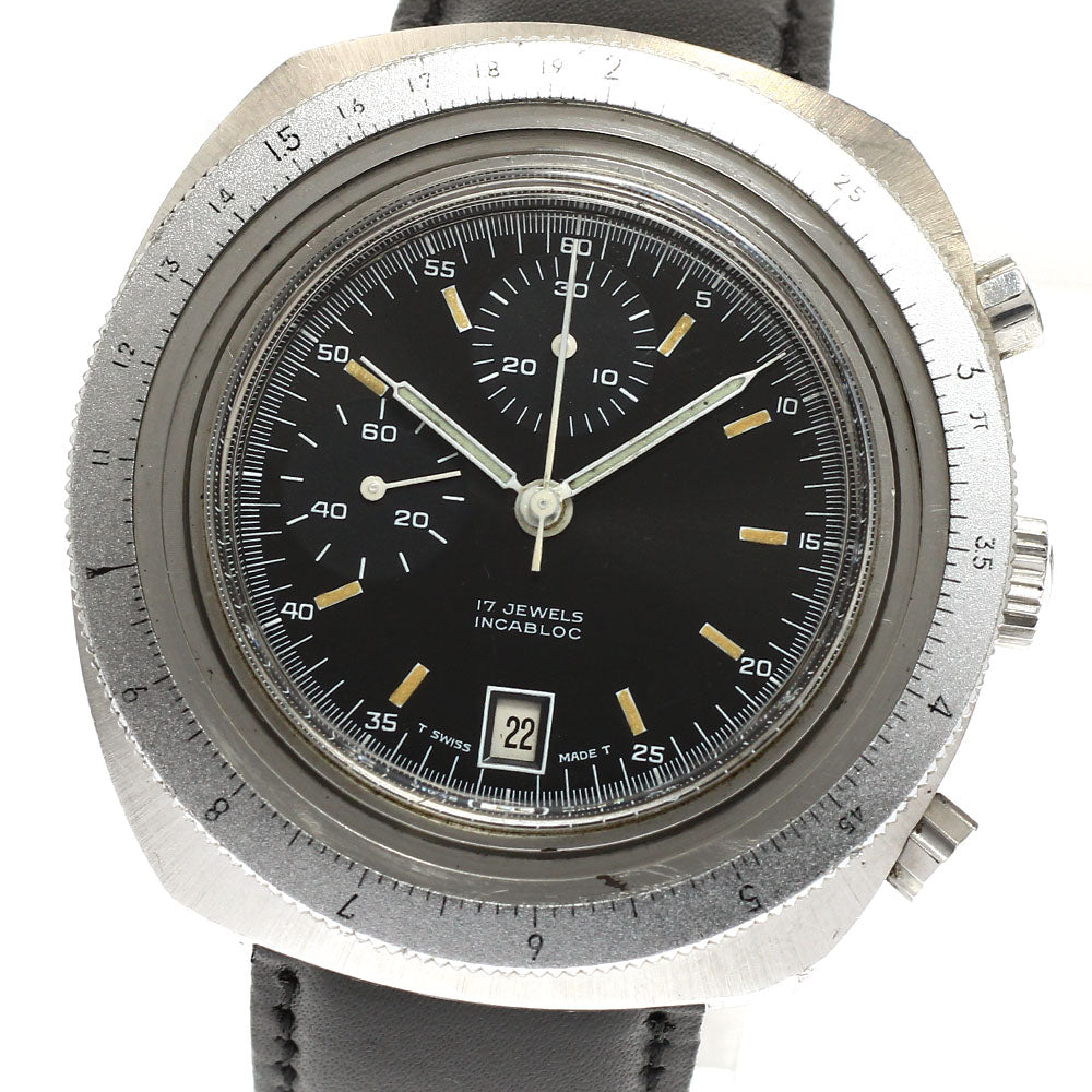 Heuer Calculator 740.633 Chronograph Cal.7765 Hand Winding Men's Watch_934719