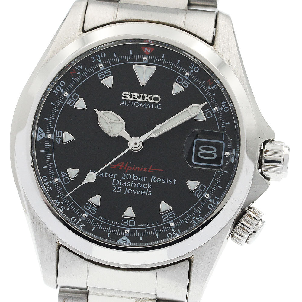 SEIKO alpinist 4S15-6000/SCVF005 Date black Dial Automatic Men's Watch_934722
