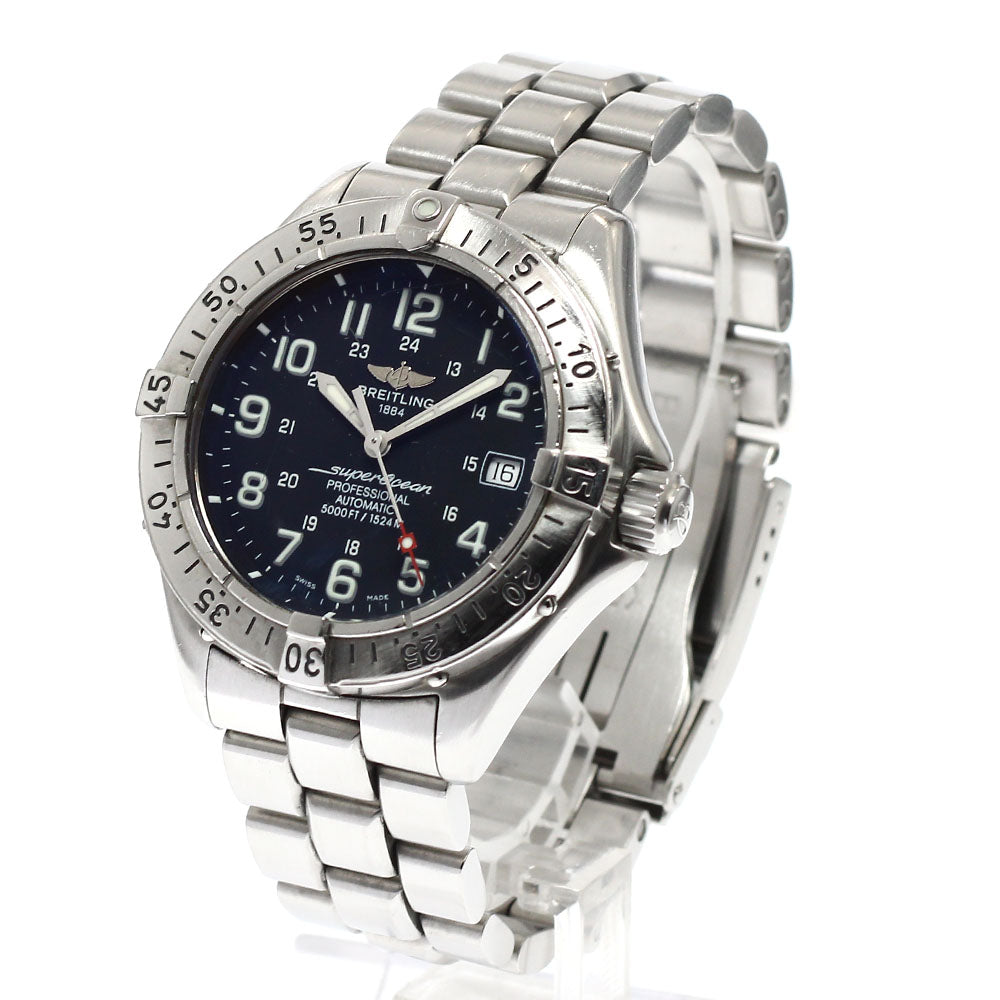 BREITLING Super Ocean A17345 Date black Dial Automatic Men's Watch_934741