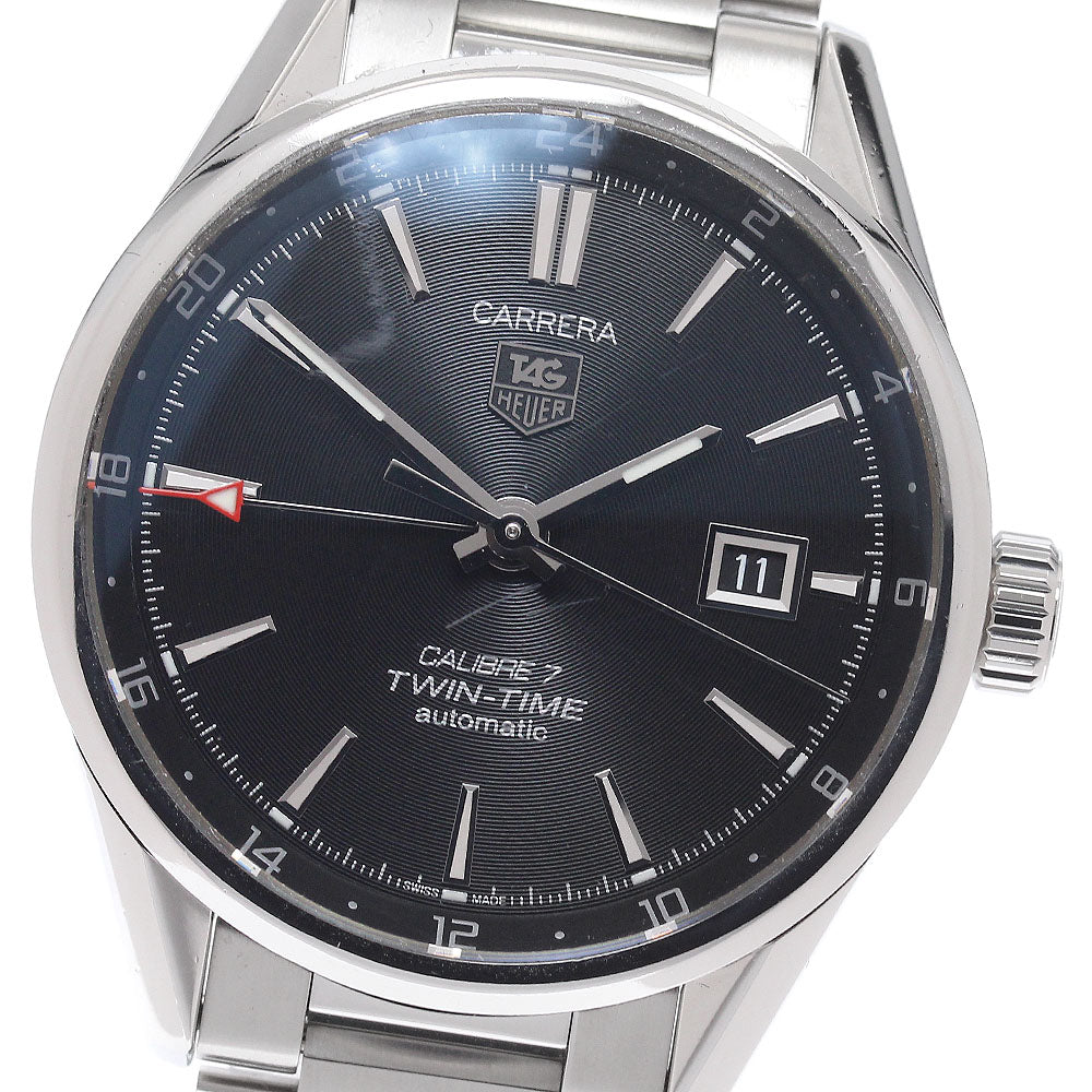 TAG HEUER Carrera caliber 7 WAR2010-1 Twin time Automatic Men's Watch_934755