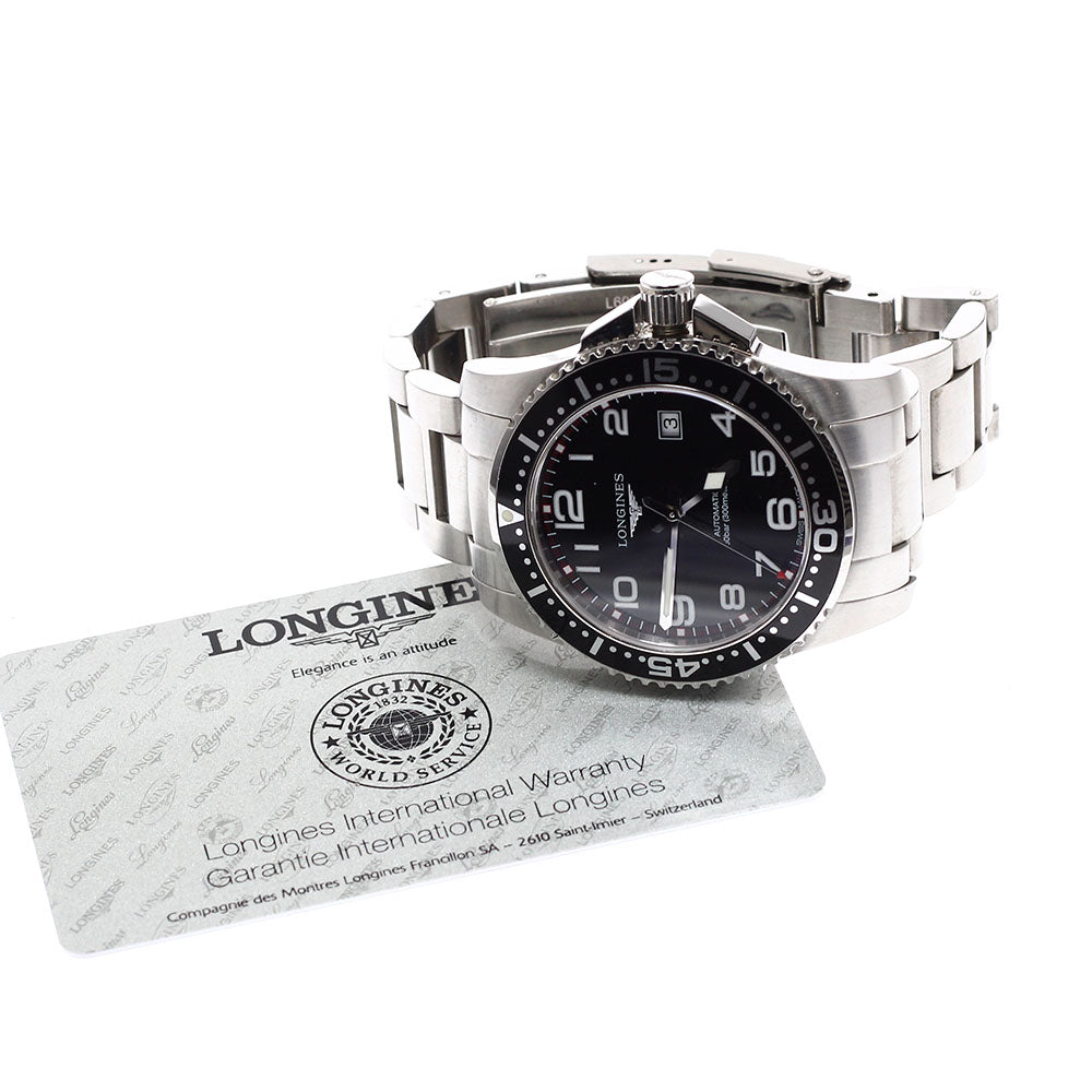 LONGINES Hydro Conquest L3.695.4 Date black Dial Automatic Men's Watch_934756