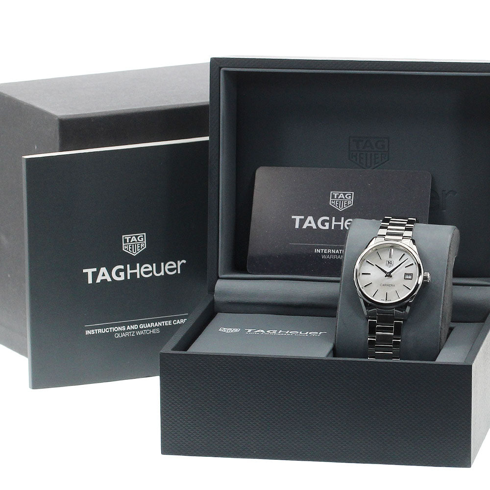 TAG HEUER Carrera WAR1311 Date White shell Dial Quartz Ladies Watch_934773