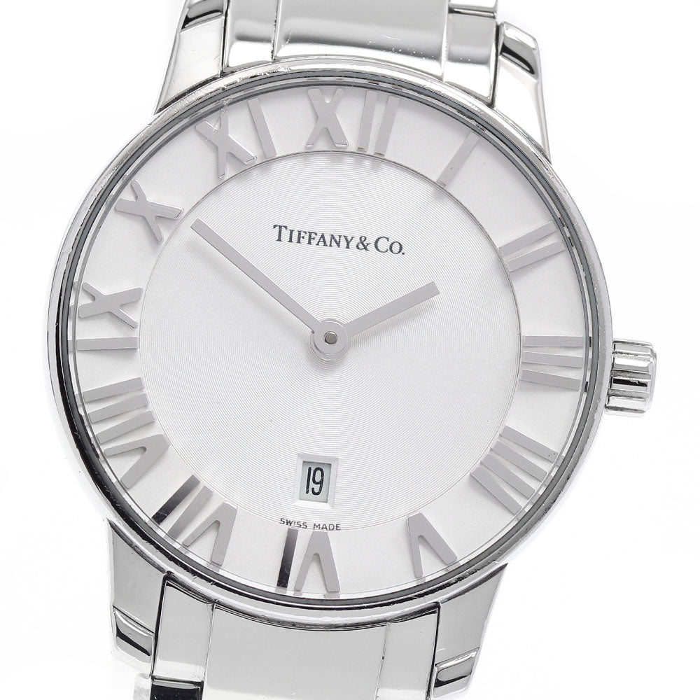 TIFFANY&Co. Atlas Dome Date Silver Dial Quartz Ladies Watch_934794