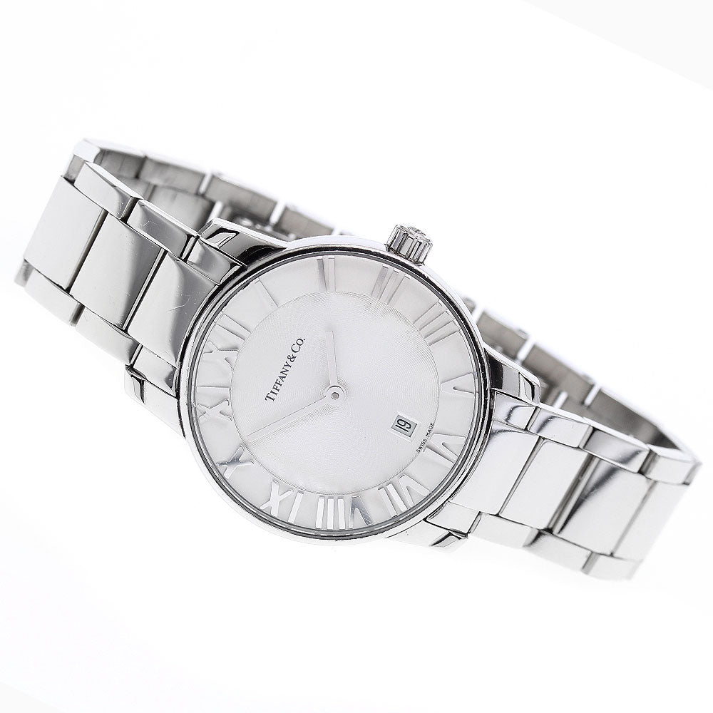 TIFFANY&Co. Atlas Dome Date Silver Dial Quartz Ladies Watch_934794