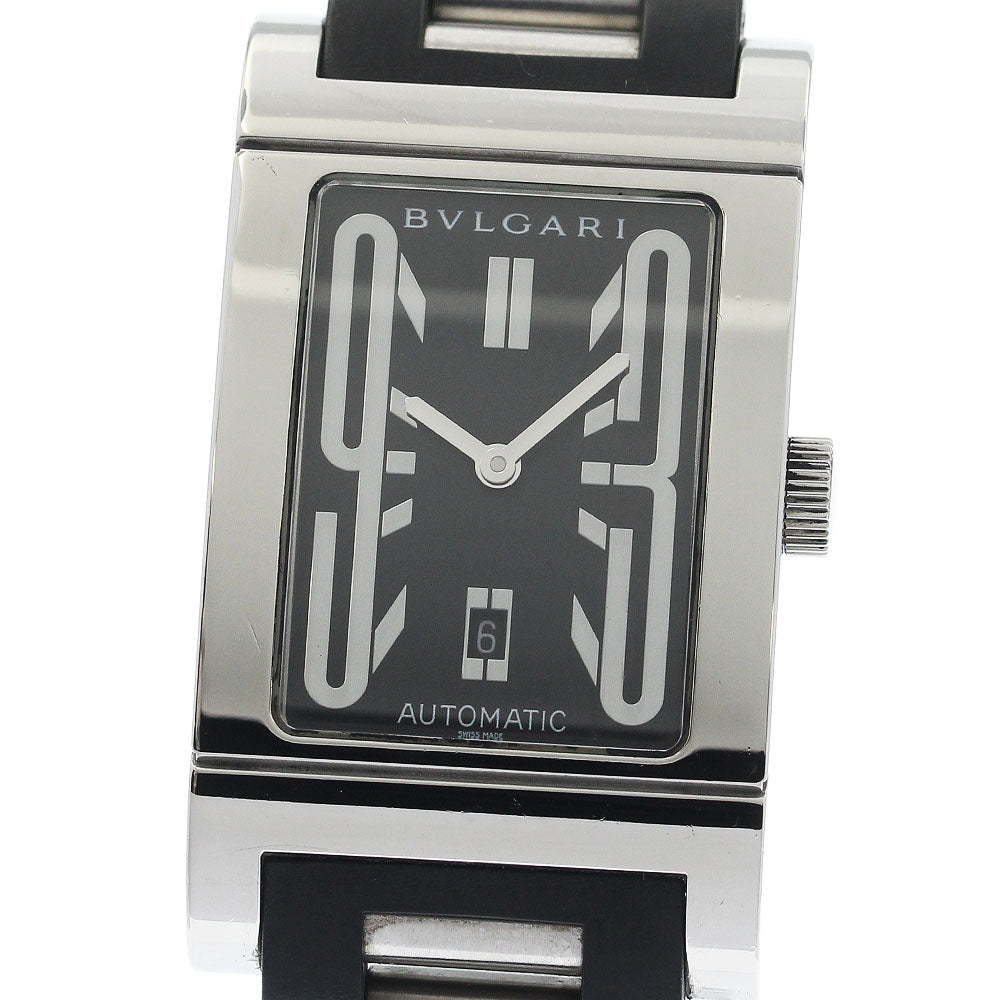 BVLGARI Rettangolo RT45S Date black Dial Automatic Men's Watch_934795