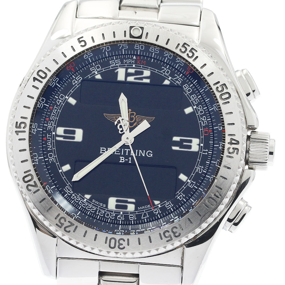 BREITLING Professional B-1 A68062 Chronograph black Dial Quartz Men's_934802