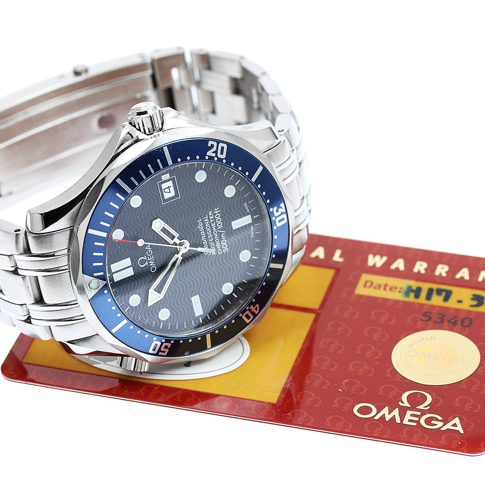 OMEGA Seamaster300 2531.80 Date Navy Dial Automatic Men's Watch_934817