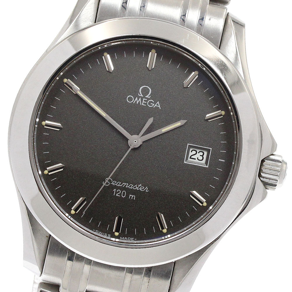 OMEGA Seamaster120m 2511.41 Date gray Dial Quartz Men's Watch_934820