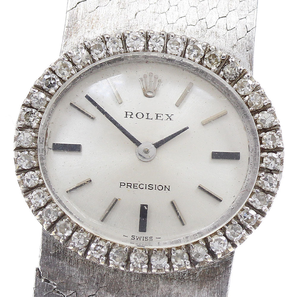 ROLEX Precision 2653 vintage cal.1400 Silver Dial Hand Winding Ladies Watch_934864