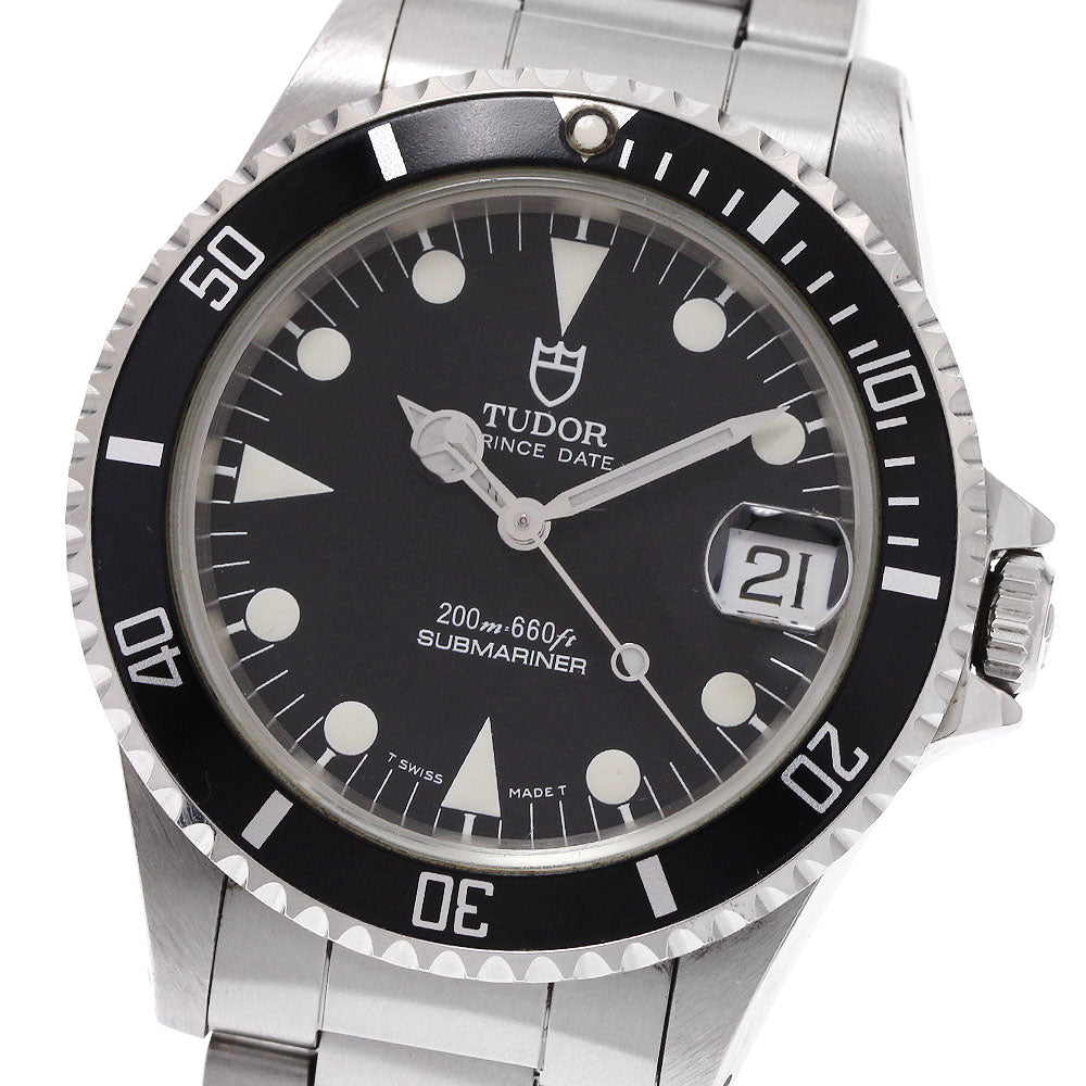 TUDOR Prince Date Submariner 75190 black Dial Automatic Boy's Watch_934867