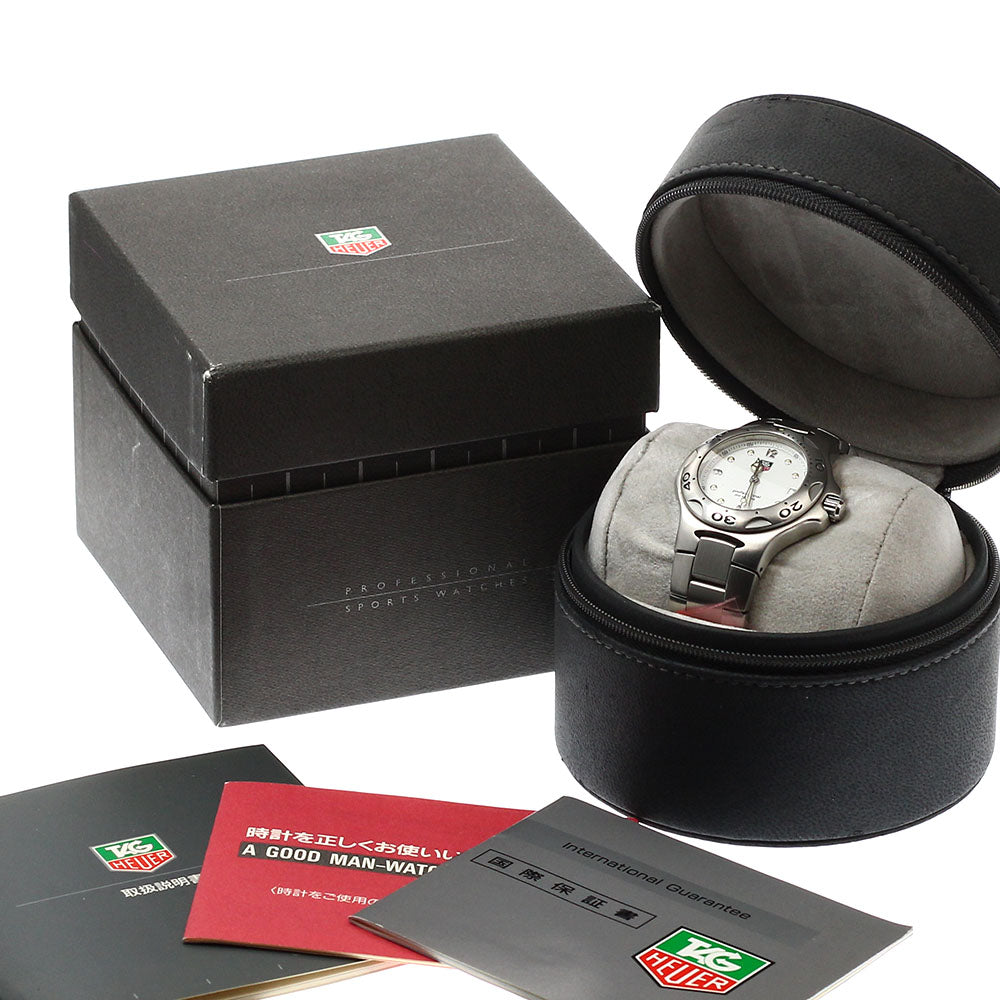 TAG HEUER Kylium WL1210 Date white Dial Quartz Boy's Watch_934873