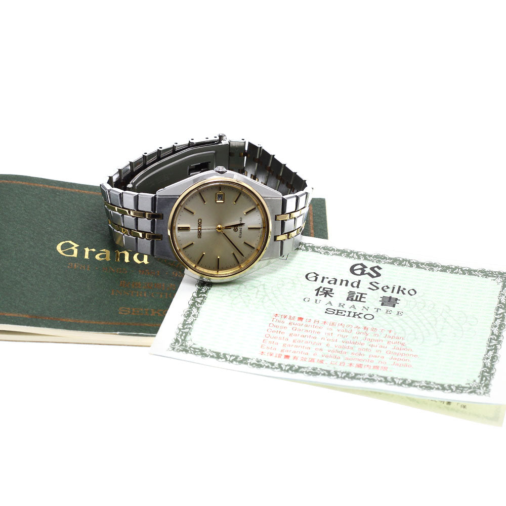 SEIKO Grand Seiko SBGS004/9587-8000 Date Champagne Gold Dial Quartz Men's_934889