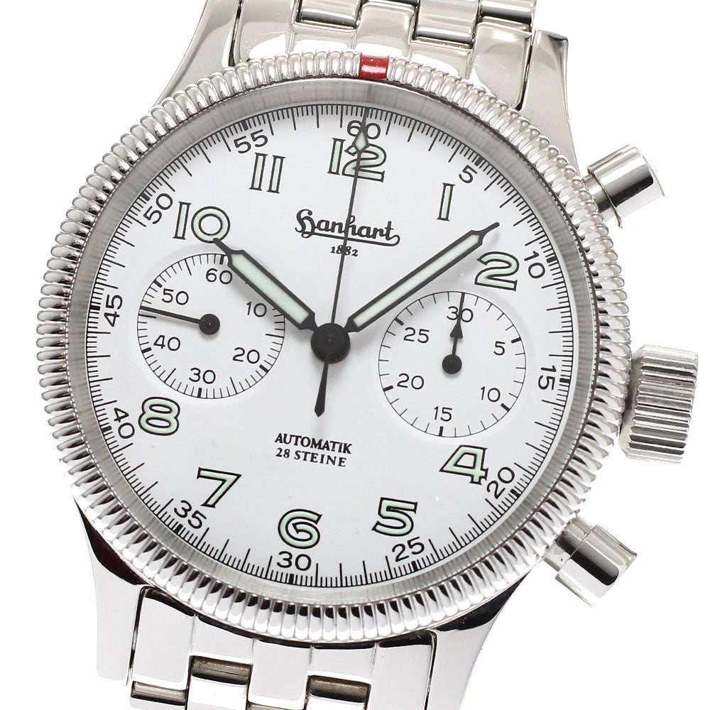 hanhart Admiral 715.000B.00 Chronograph white Dial Automatic Men's Watch_934904