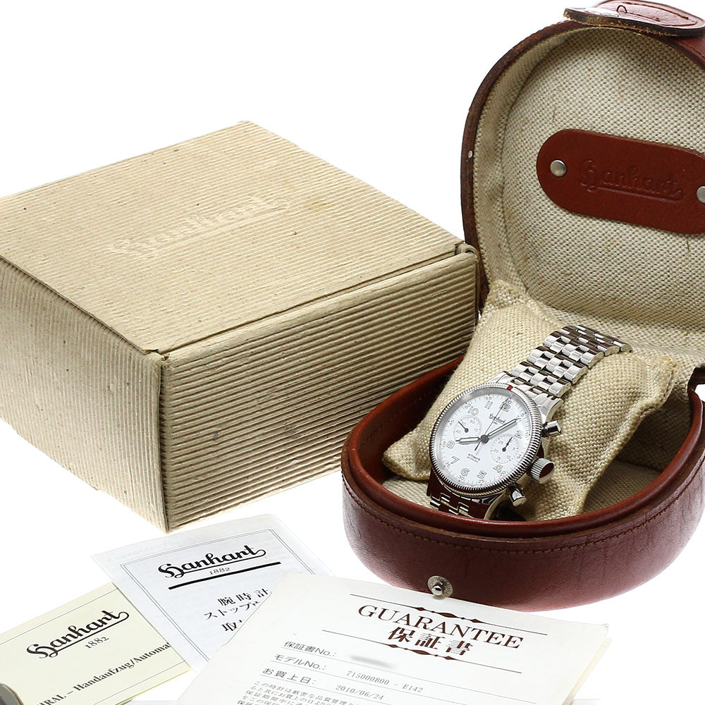 hanhart Admiral 715.000B.00 Chronograph white Dial Automatic Men's Watch_934904