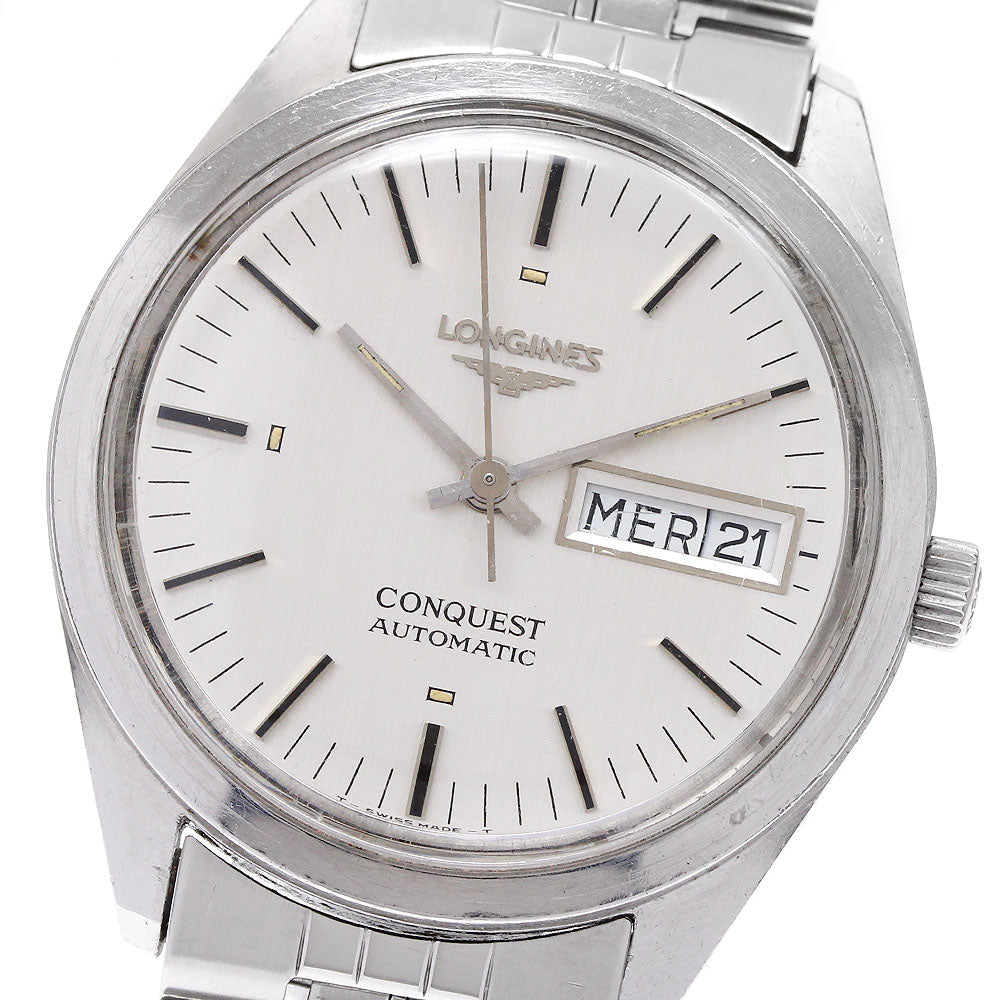 LONGINES Conquest Day date Silver Dial Automatic Men's Watch_934910