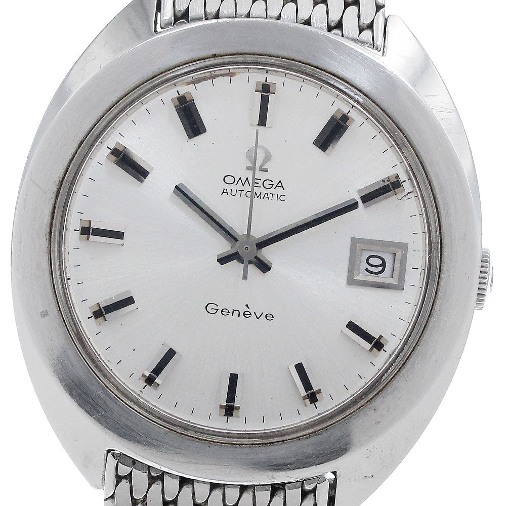 OMEGA Geneve ST166721/5321 cal.565 Date Silver Dial Automatic Men's Watch_934929