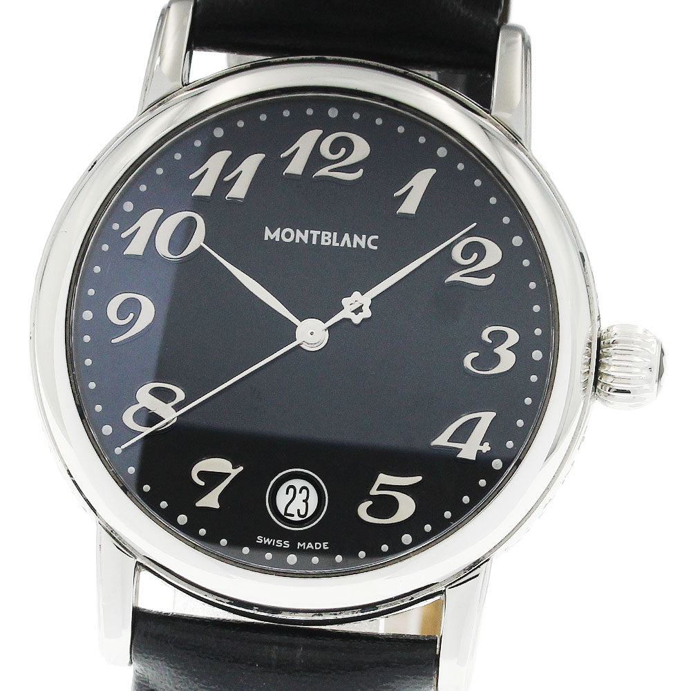 MONTBLANC Meisterstuck 7027 Date black Dial Quartz Men's Watch_934933