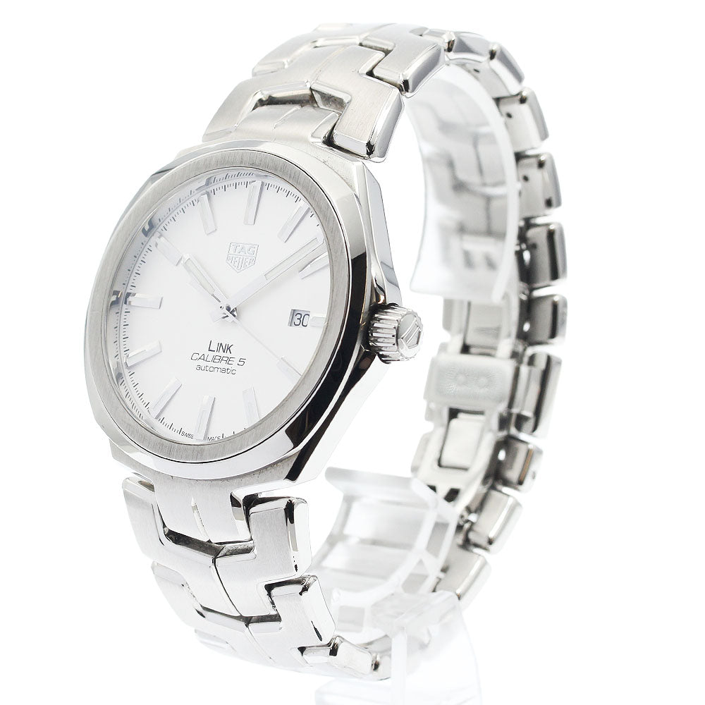 TAG HEUER Link caliber 5 WBC2111 Date Silver Dial Automatic Men's Watch_934934