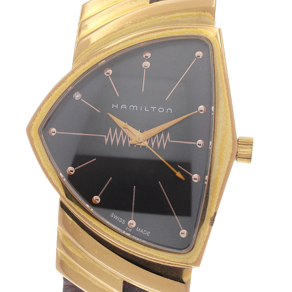 HAMILTON Ventura H244410 black Dial Quartz Men's Watch_934951