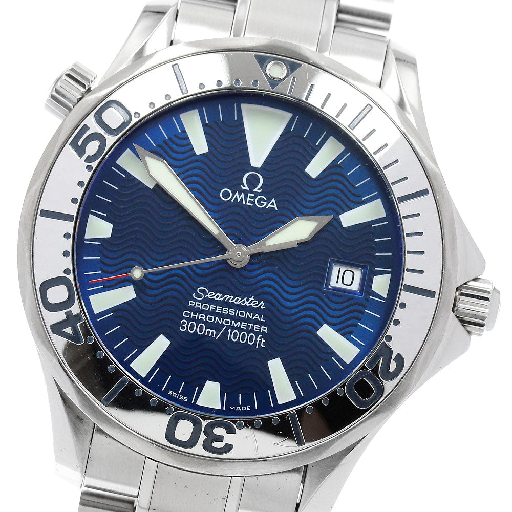 OMEGA Seamaster300 2255.80 Date Blue Dial Automatic Men's Watch_934954