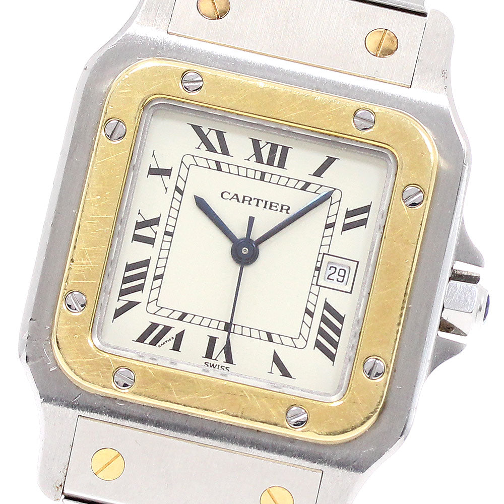 CARTIER Santos Galbee LM 81036283 Date beige Dial Automatic Men's Watch_934955