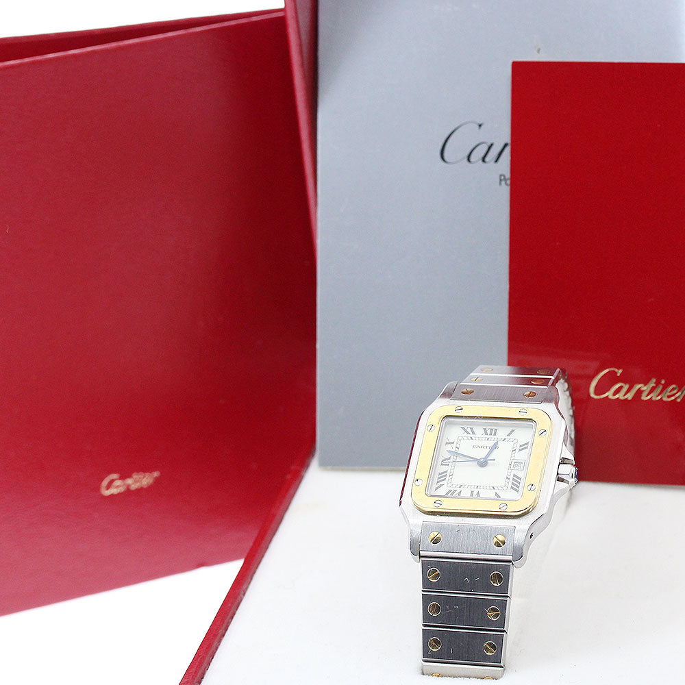 CARTIER Santos Galbee LM 81036283 Date beige Dial Automatic Men's Watch_934955