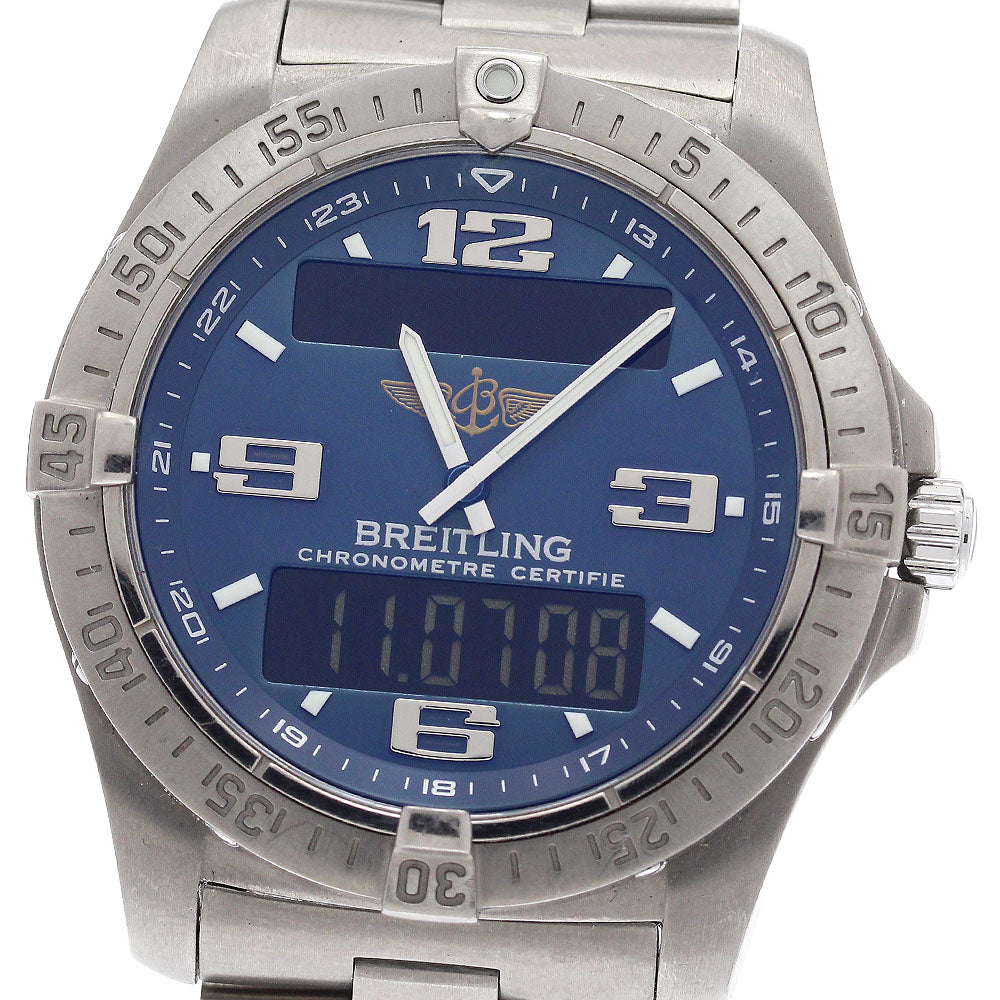 BREITLING Aerospace E79362 blue Dial Quartz Men's Watch_935042
