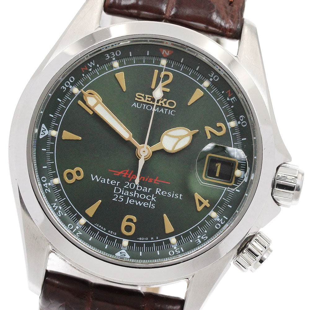 SEIKO Alpinist Automatic SCVF009/4S15-6000 Date green Dial Automatic Men's Watch_935058