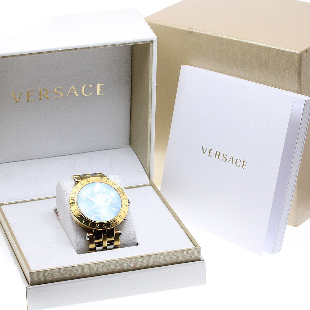 VERSACE V race 29G 79D009S079 GMT alarm black Dial Quartz Men's Watch_935067