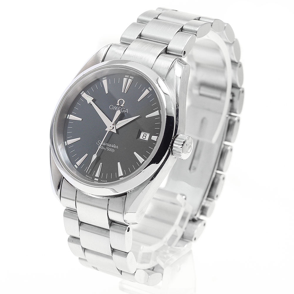 OMEGA Seamaster Aqua Terra 2518.80 Date Navy Dial Quartz Men's Watch_935093